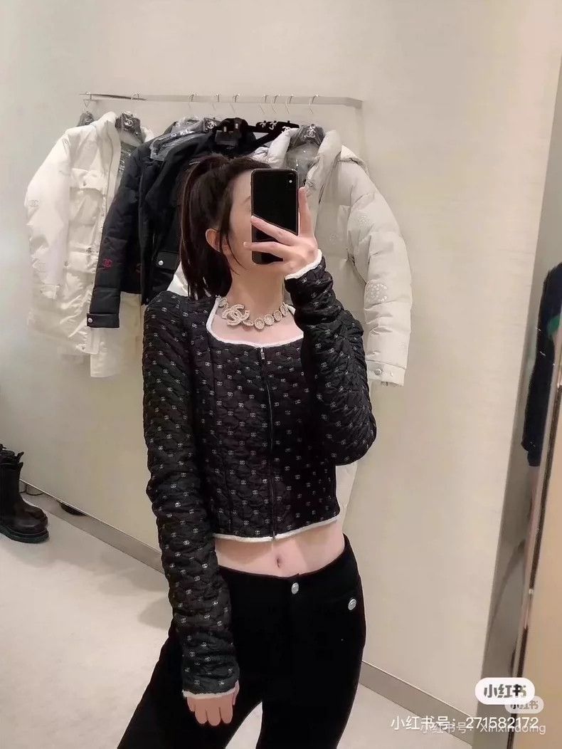 Chanel Chanel Black embroidered double C square collar long-sleev Size XXS / US 00 / IT 34 - 8 Thumbnail