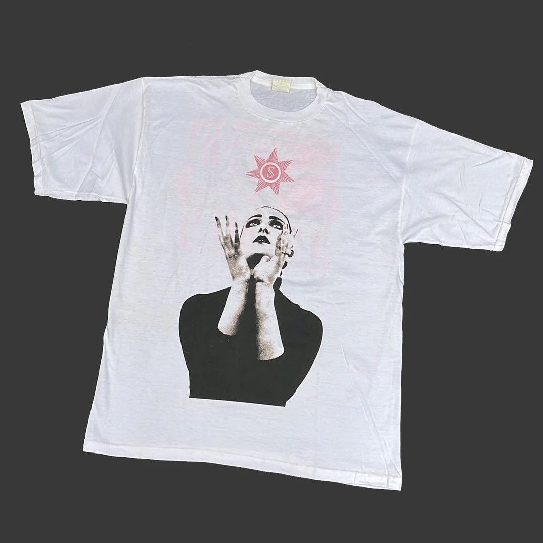 image of Band Tees x Tour Tee Siouxsie & The Banshees 1991 90's Vintage Band Tour T-Shirt in White (Size XL)