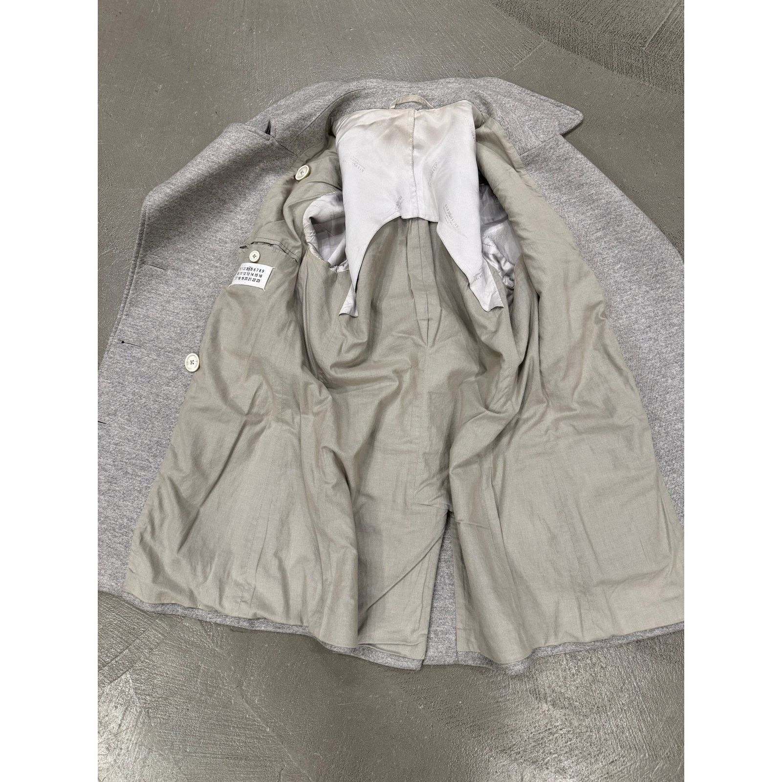 Maison Margiela S/S 2004 Maison Margiela Grey peacoat women Size L / US 10 / IT 46 - 4 Thumbnail