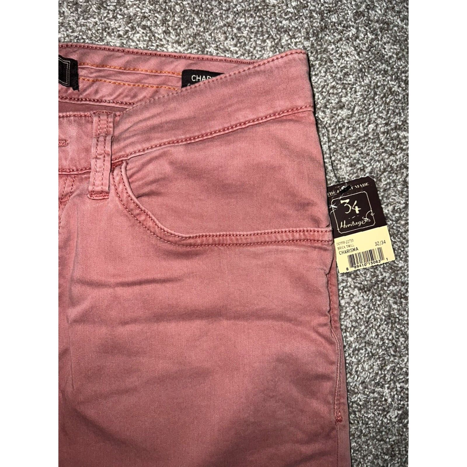 Vintage VINTAGE Heritage Mens Jeans Skinny Pink 32x34 Inseam 34 NWT Size US 32 / EU 48 - 2 Thumbnail