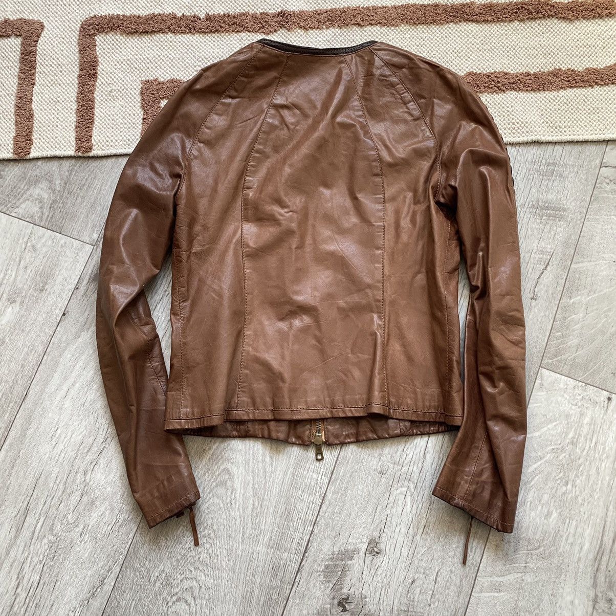 Valentino VALENTINO ROMA AVANT GARDE LEATHER JACKET Size M / US 6-8 / IT 42-44 - 2 Thumbnail