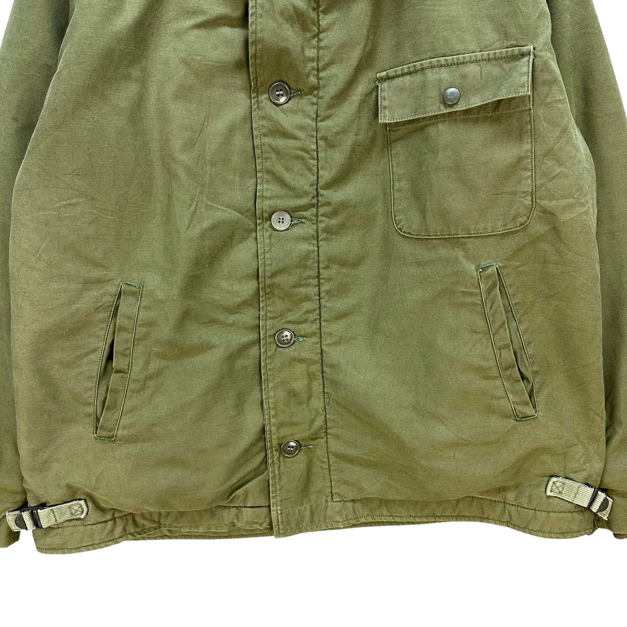 Vintage 1970's USN A-2 Deck Jacket OG-107 Fleece Lined #A74-1795 Size US L / EU 52-54 / 3 - 3 Thumbnail