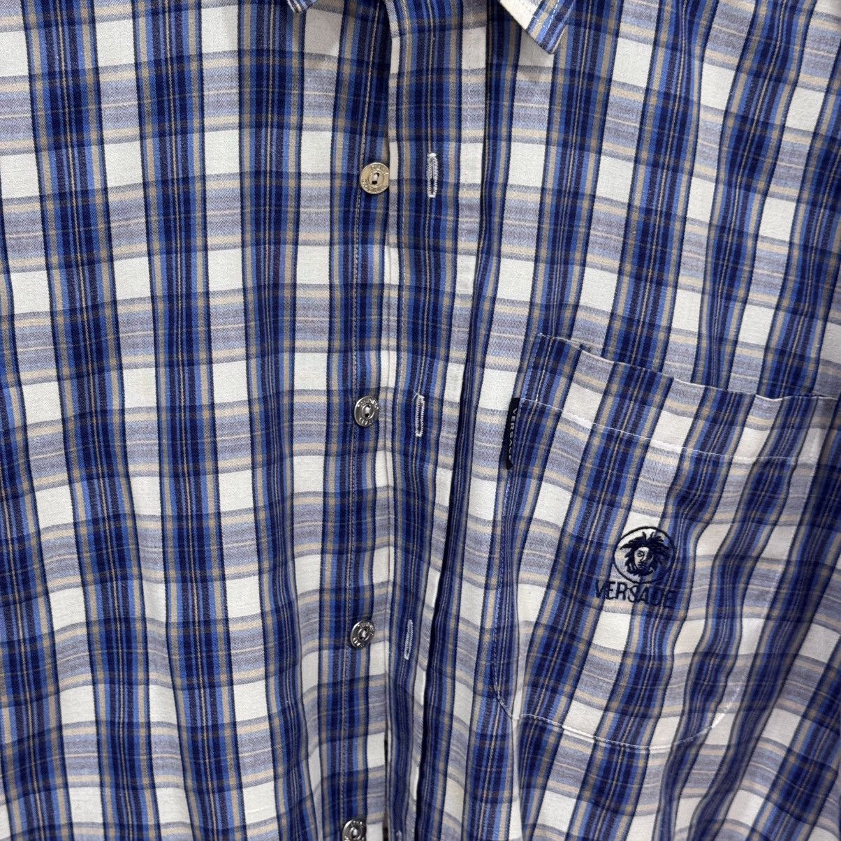 Versace Jeans Couture Vintage Versace Jeans Couture Plaid Shirt 💙 Size US M / EU 48-50 / 2 - 3 Thumbnail