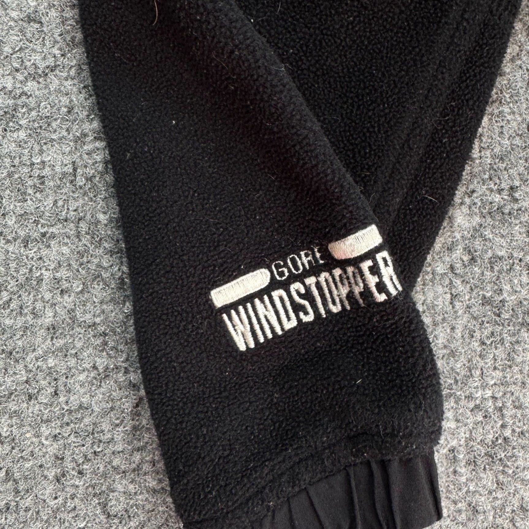 VTG The North Face Gore Windstopper Full Zip Fleece Mens Jacket Sz Medium Black
