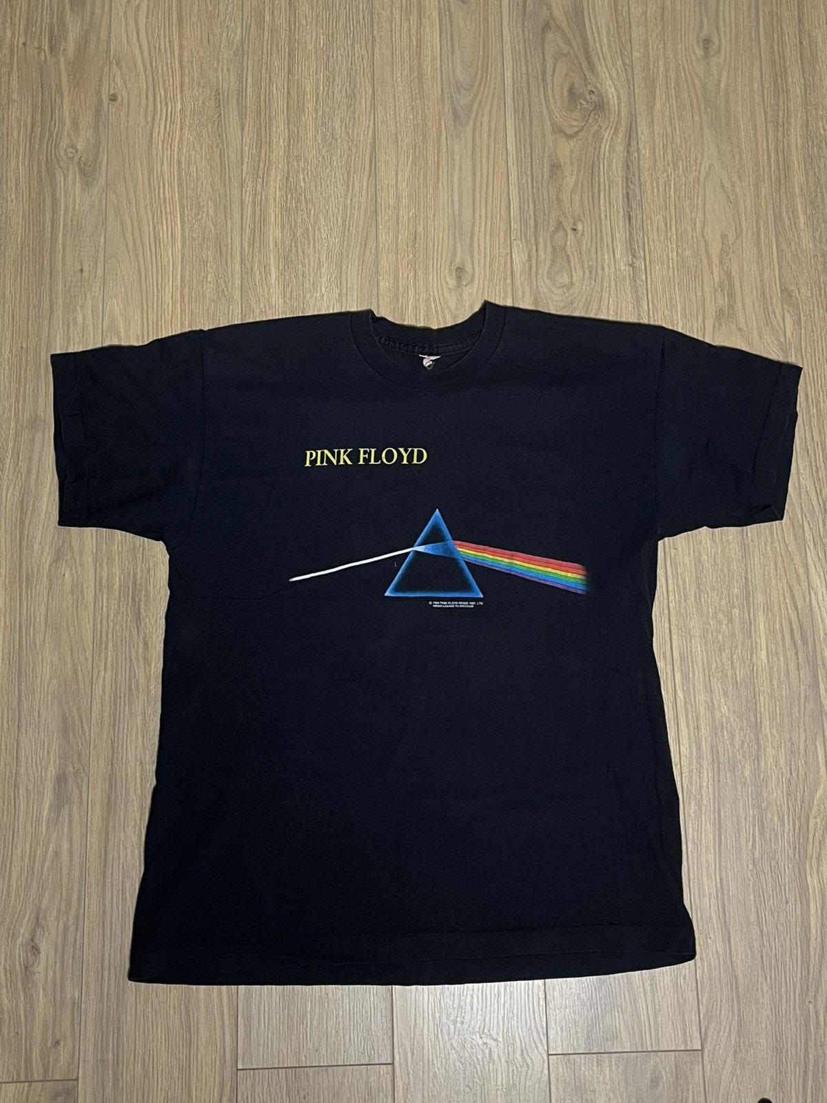 Band Tees × Pink Floyd × Vintage Vintage 1994 Pink Floyd The Dark Side of the Moon Black Tee Size US XL / EU 56 / 4 - 3 Thumbnail