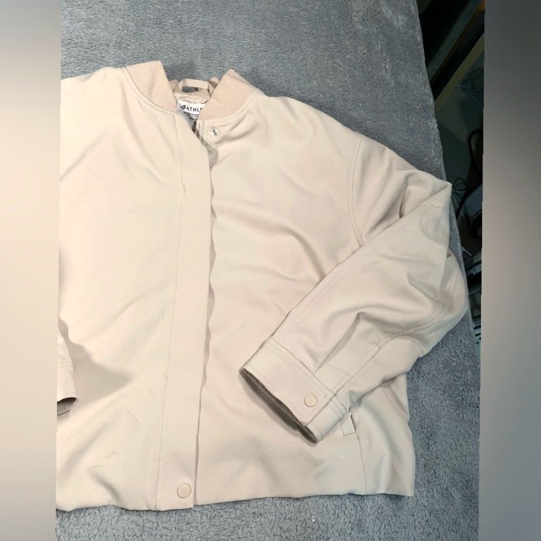 Athleta Athleta Jacket Women XL Cream Polyester Basic Jacket Size XL / US 12-14 / IT 48-50 - 3 Thumbnail