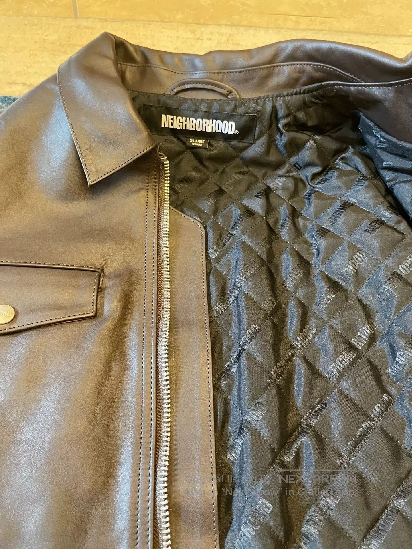 Neighborhood Neighborhood Brown Horse Leather Jacket. Size US XL / EU 56 / 4 - 4 Thumbnail