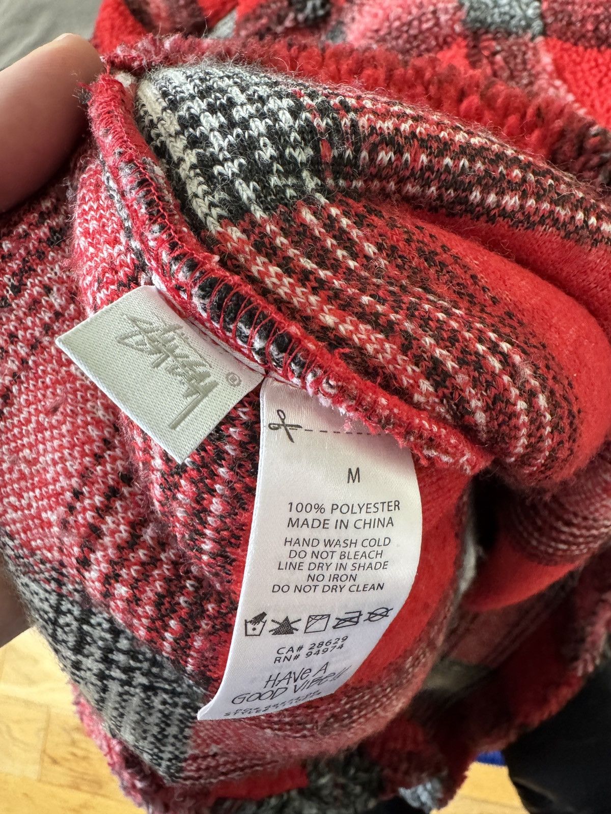 Stussy Shadow Plaid Sherpa Size US M / EU 48-50 / 2 - 4 Thumbnail