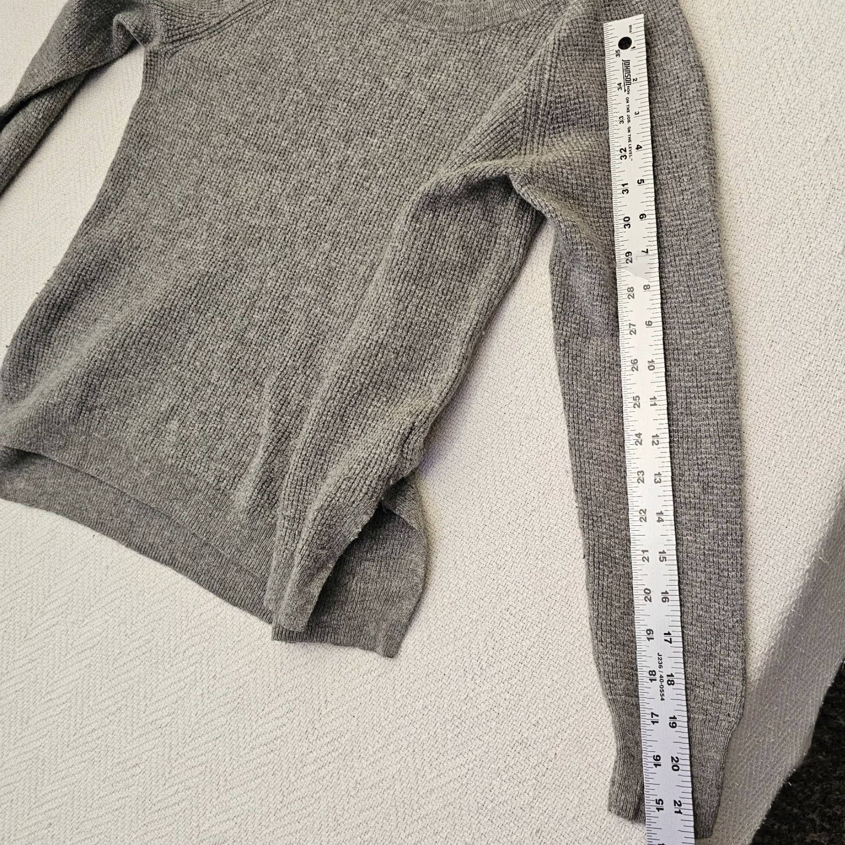 Madewell Madewell Pullover Sweatshirt Sweater Shirt Long Sleeve Gray L Women’s Crew Neck Alpaca Merino Wool Knit Pattern Solid Size L / US 10 / IT 46 - 6 Thumbnail