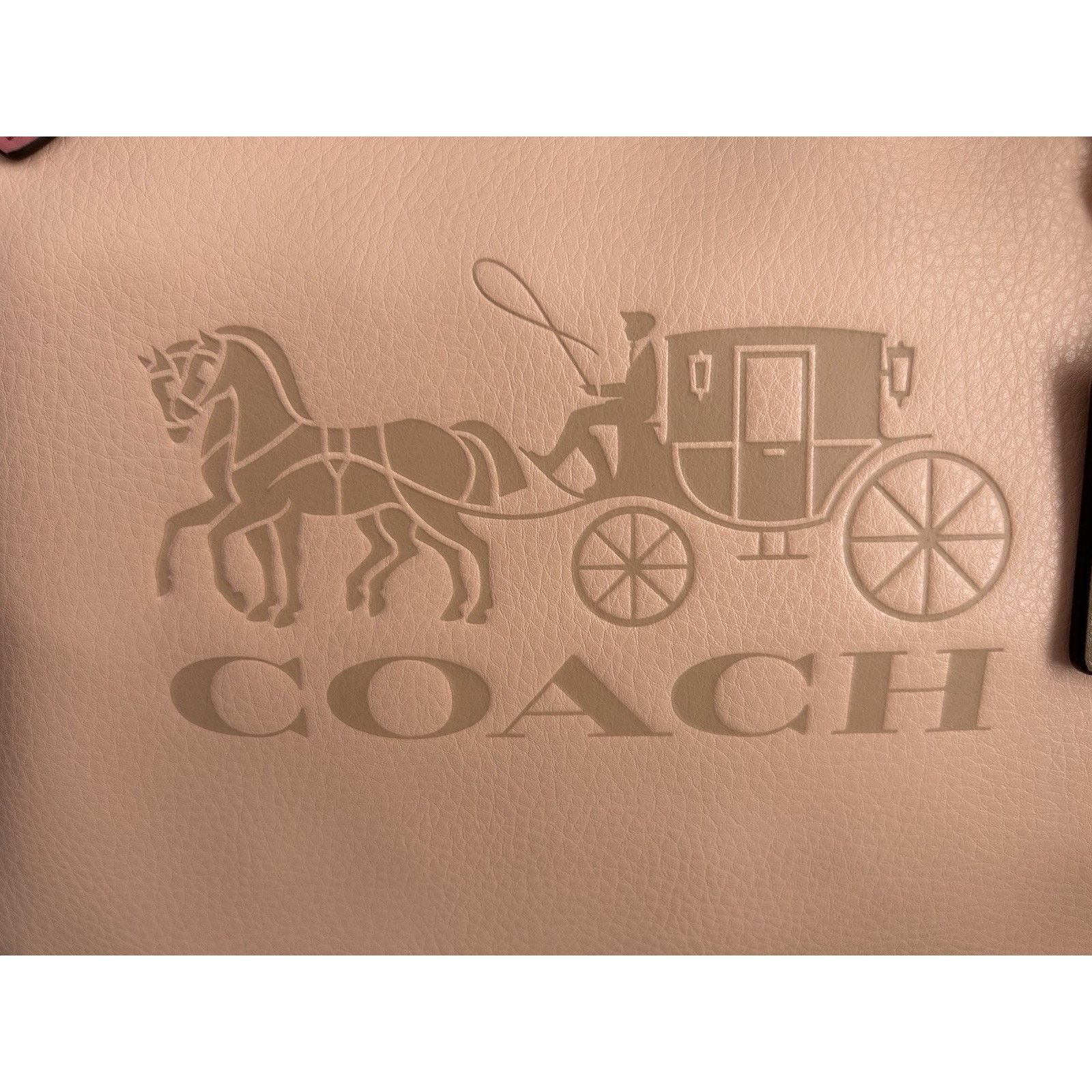Coach Coach Leather Tote 27 Pink Blush C5775 Carriage Colorblock Size ONE SIZE - 3 Thumbnail