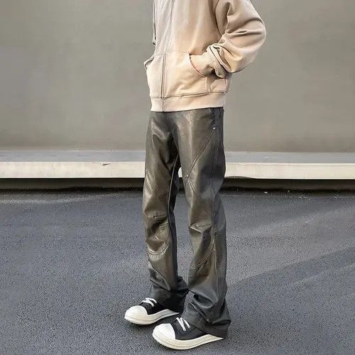 Japanese Brand × Vintage Leather Pants Men Streetwear Casual Size US 32 / EU 48 - 2 Thumbnail