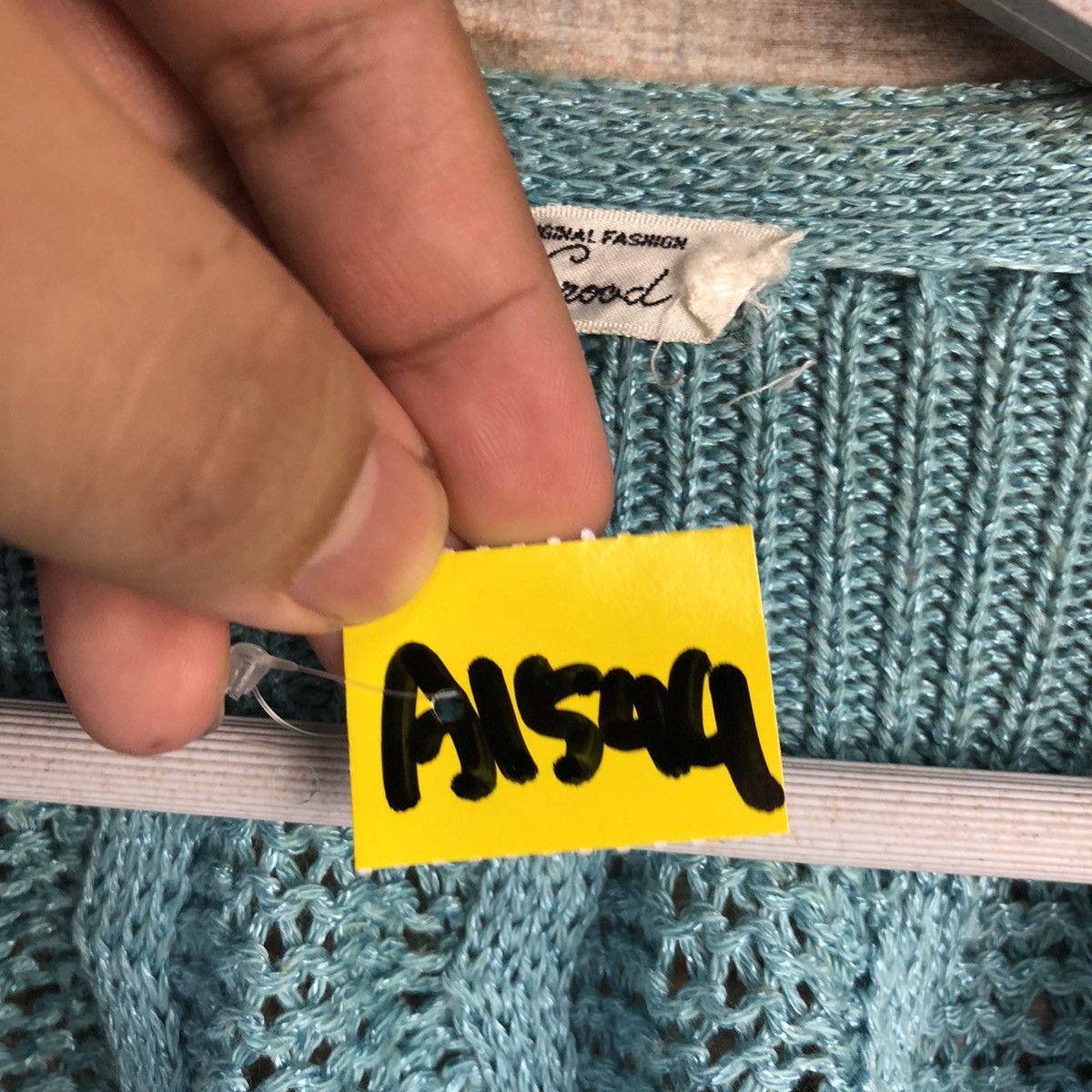 Japanese Brand Bel Good Blue Cardigan Knitwear #A1549 Size M / US 6-8 / IT 42-44 - 9 Thumbnail