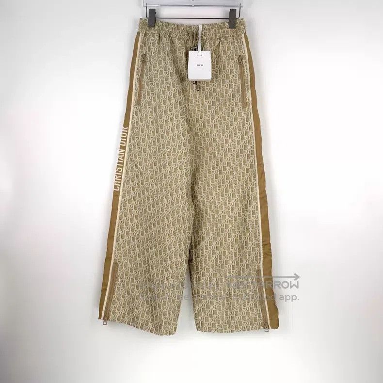 Dior Dior Khaki full logo drawstring trousers Size 25" / US 0 / IT 36 - 3 Thumbnail