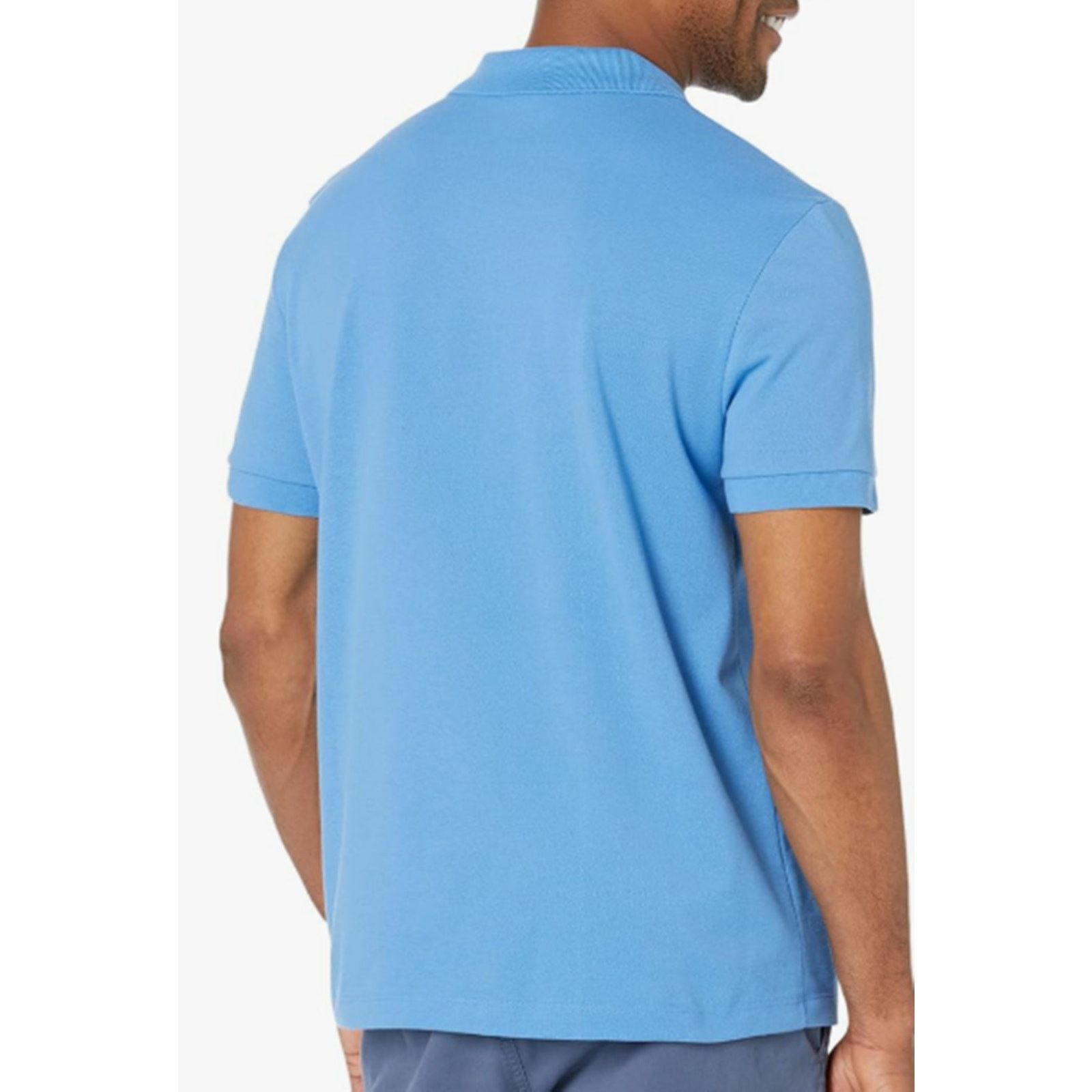 Lacoste Lacoste Men's Regular Fit Signature Cotton Polo Blue 3XL Size US XXL / EU 58 / 5 - 3 Thumbnail