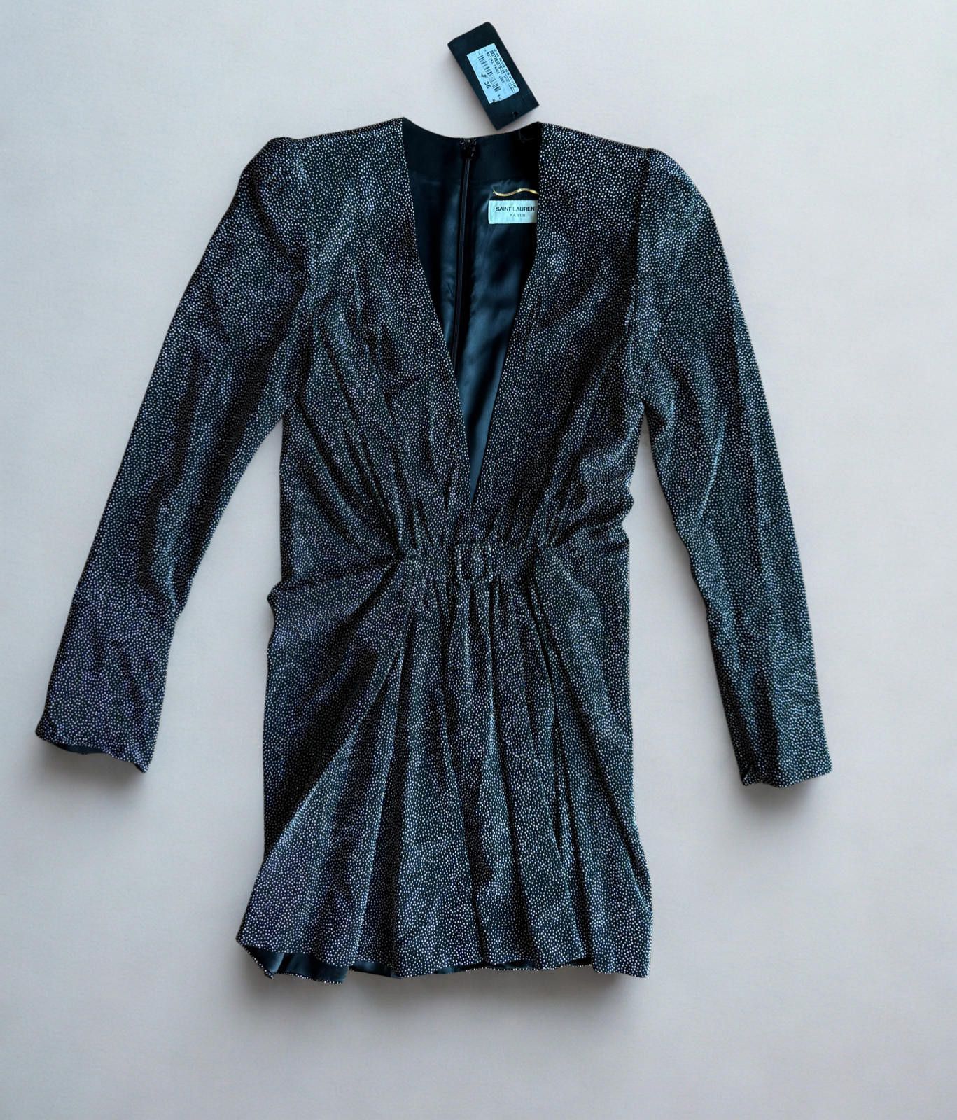 Saint Laurent Paris Saint Laurent Studded Mini Dress FW 2019 Runway US 4 FR 36 Size S / US 4 / IT 40 - 1 Thumbnail