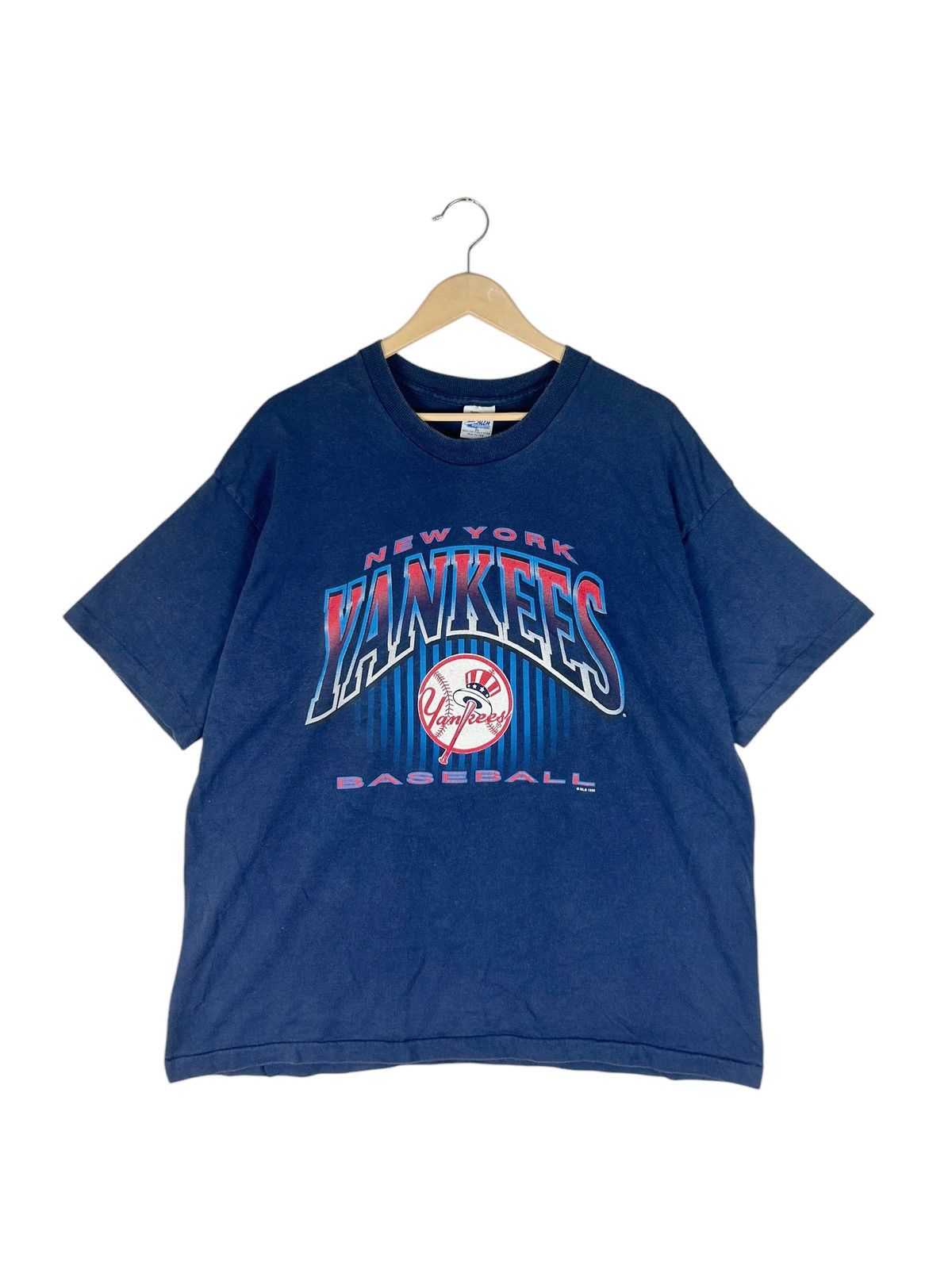 MLB × New York Yankees × Vintage Vintage 90s New York Yankees Logo/ Baseball Offical Merch Size US XL / EU 56 / 4 - 1 Thumbnail