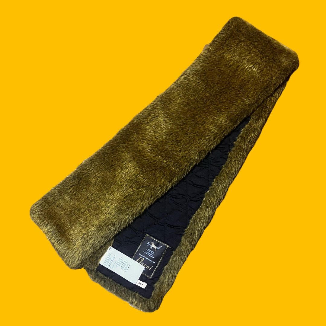 MARNI 2021AW Faux Fur Padded Quilted Scarf – Made in Italy