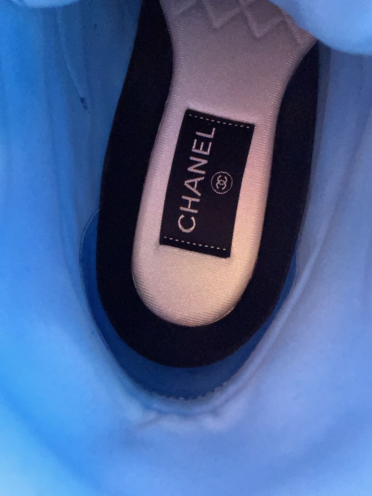 Chanel CHANEL Sneaker Fluo Blue White/Fluo Blue women’s Size US 6.5 / IT 36.5 - 6 Thumbnail