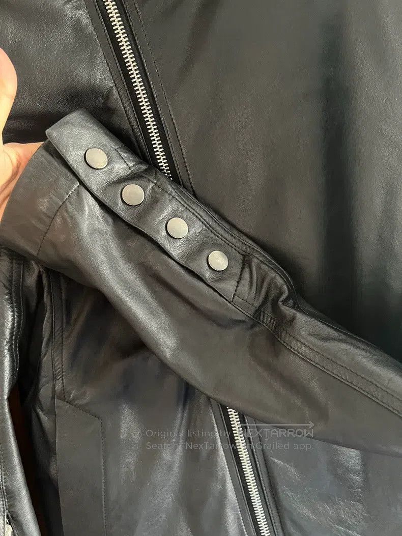 Rick Owens RICK OWENS Black Leather Jacket Size US M / EU 48-50 / 2 - 5 Thumbnail