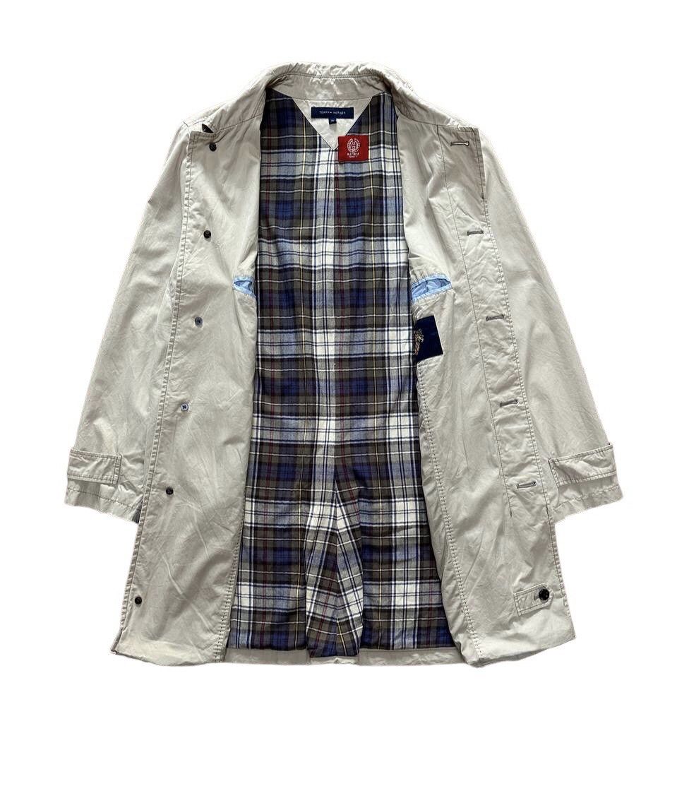 image of Tommy Hilfiger Button Long Jacket in White, Men's (Size Medium)