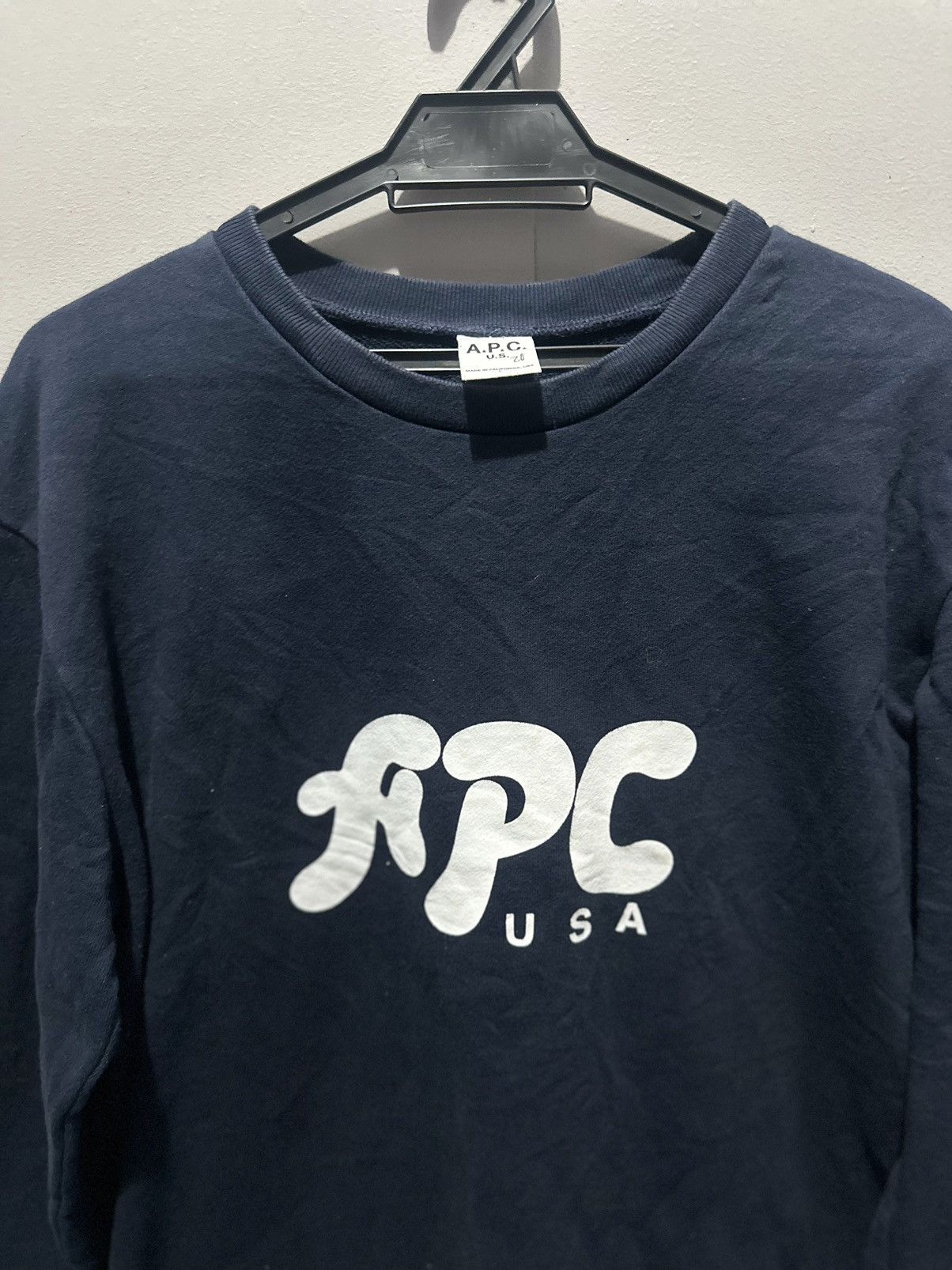 A.P.C. × Vintage Vintage A.P.C Crewneck Sweatshirt Size US L / EU 52-54 / 3 - 5 Thumbnail