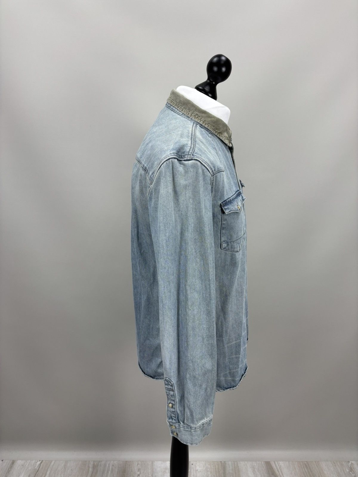 Allsaints Mens denim jacket shirt All Saints Size S Color Blue Size US S / EU 44-46 / 1 - 5 Thumbnail