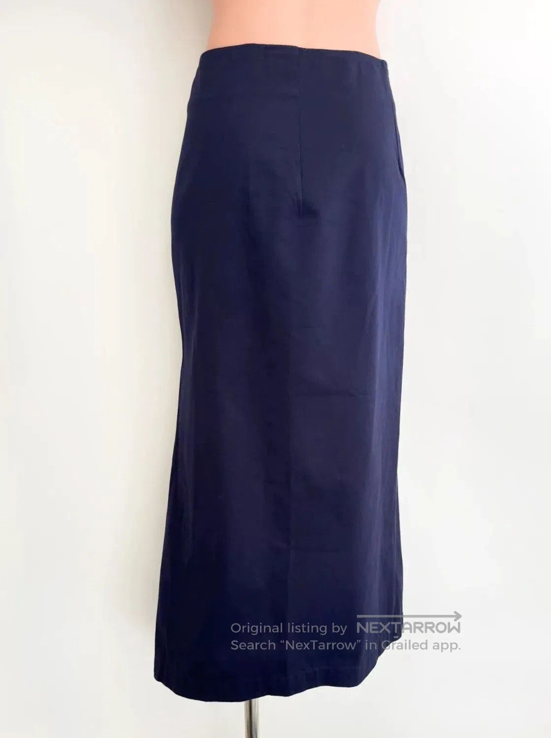 Yohji Yamamoto Deep Blue Asymmetrical Midi Skirt. Size 25" / US 0 / IT 36 - 2 Thumbnail