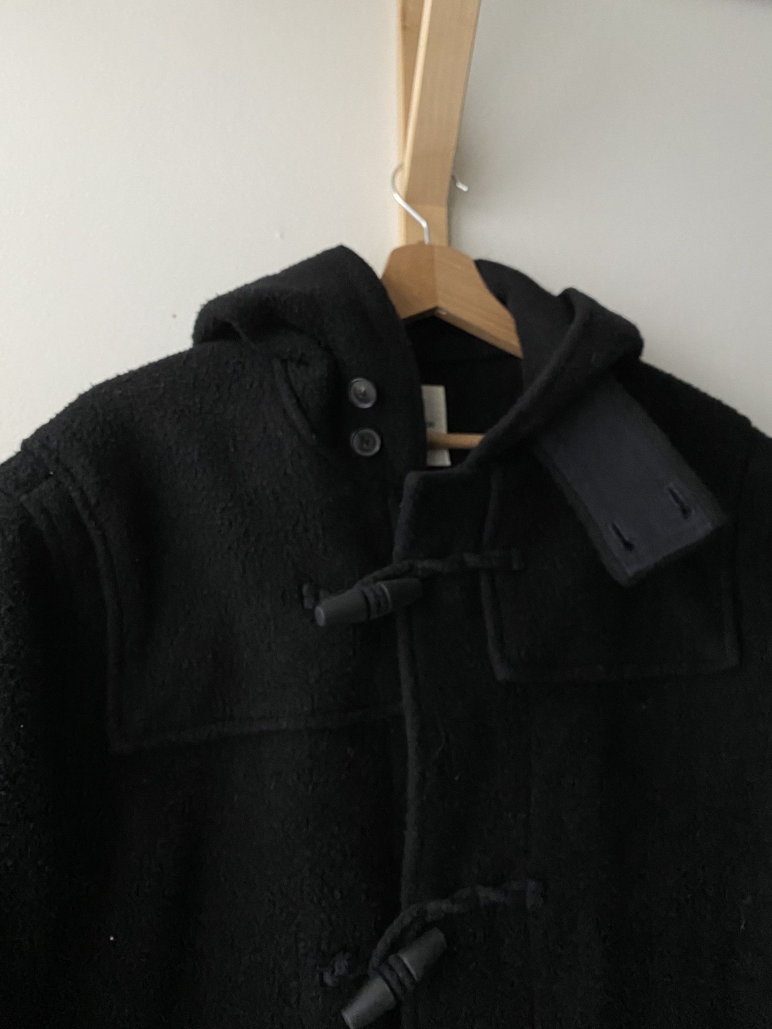 Our Legacy $875 - 50/L - Brushed Wool Coat - Black Size US L / EU 52-54 / 3 - 7 Thumbnail