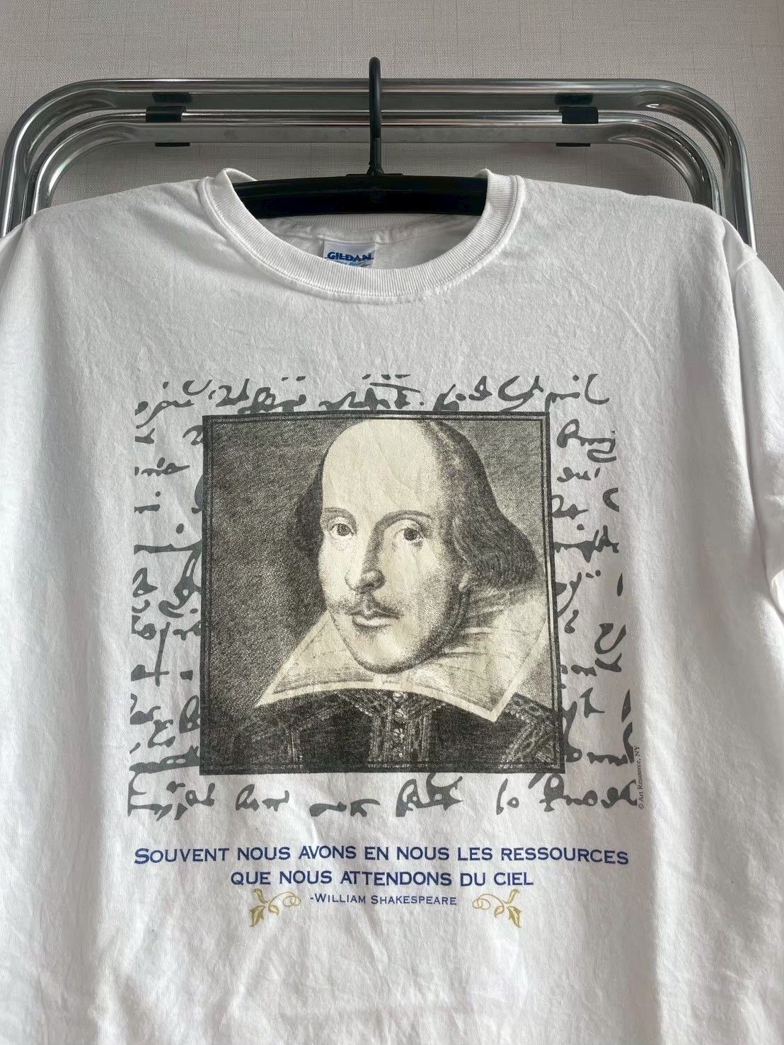 Gildan Vintage William Shakespeare T-shirt 2000s Size US XS / EU 42 / 0 - 1 Thumbnail