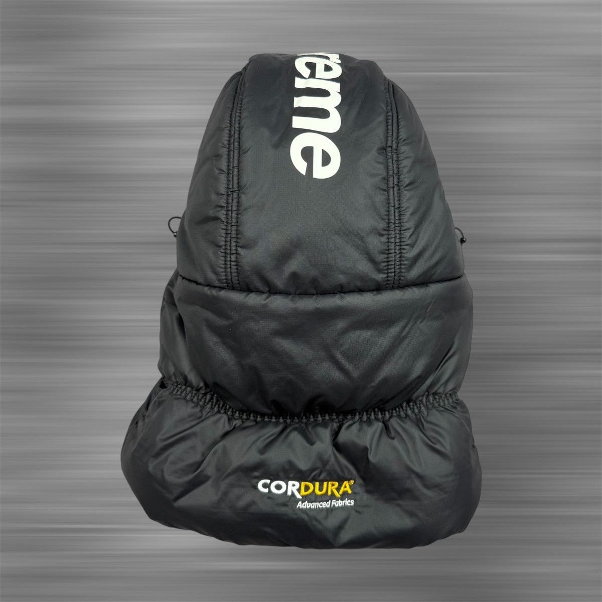 Supreme Cordura 'Black' Puffer Balaclava Hats