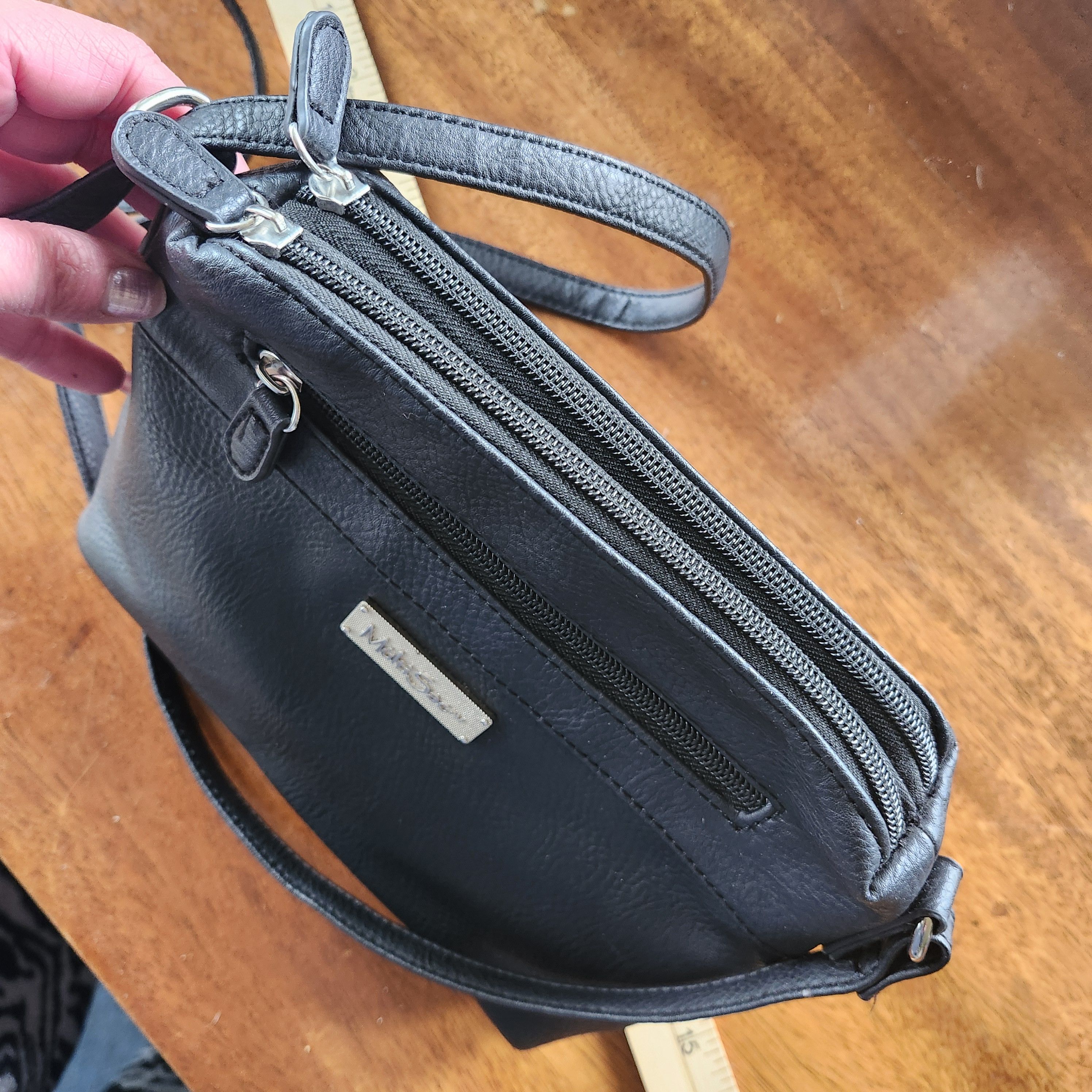 Other MultiSac Black PebbleFaux Leather Crossbody Bag Purse Strap Size ONE SIZE - 9 Thumbnail