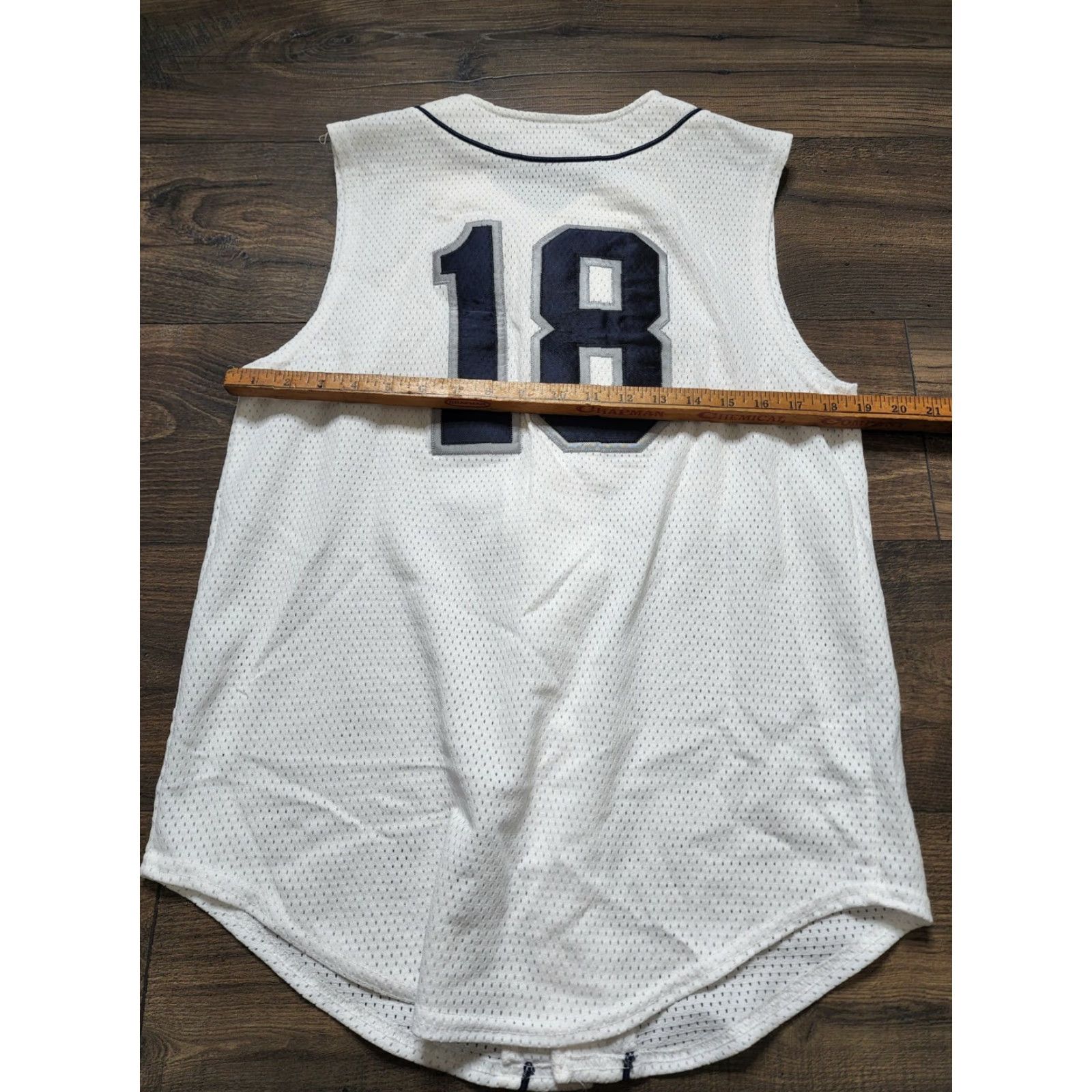 Etro VINTAGE Mens M Spartans BASEBALL SLEEVELESS VEST JERSEY Shirt Tank 90s Nike Swoosh White Baseball Mens M Size US M / EU 48-50 / 2 - 2 Thumbnail