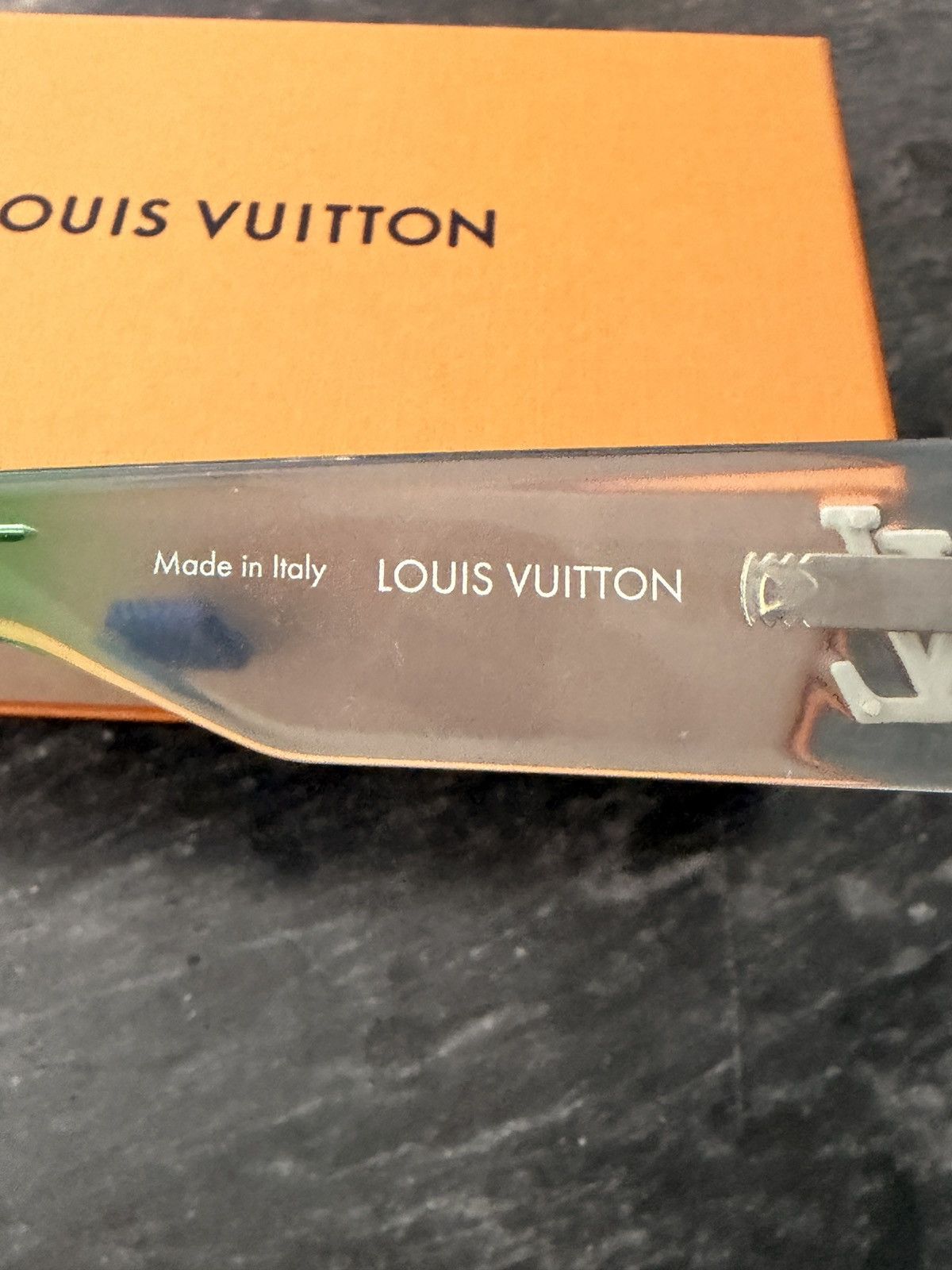 Louis Vuitton Louis Vuitton Clear Frame cyclone Sunglasses - multicolored Size ONE SIZE - 6 Thumbnail