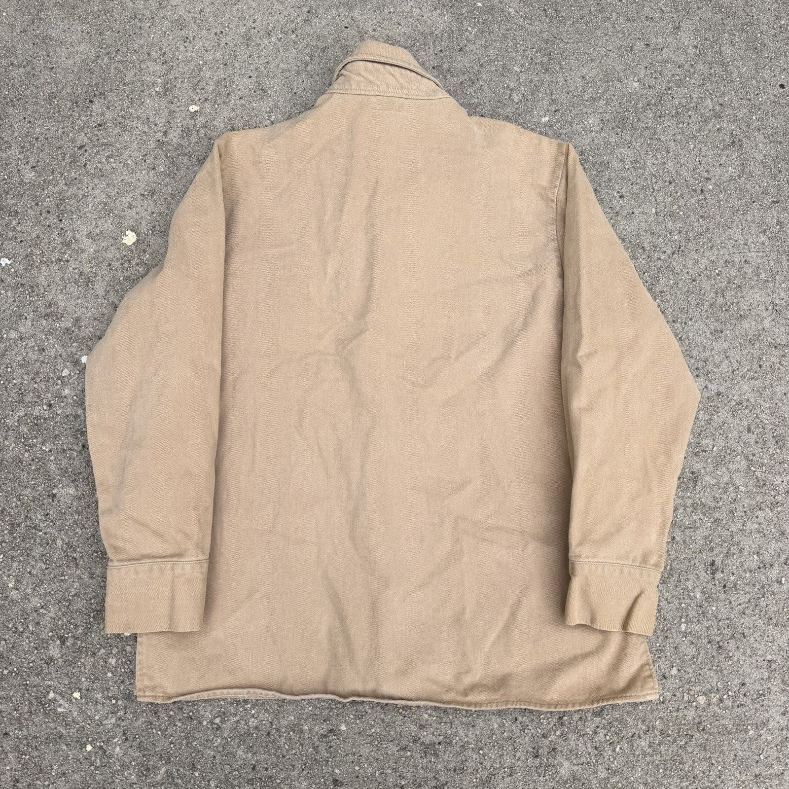 Levi's × Vintage Vintage 70s Levi’s Big E Khaki Moleskin Trucker Jacket Large Size US L / EU 52-54 / 3 - 3 Thumbnail