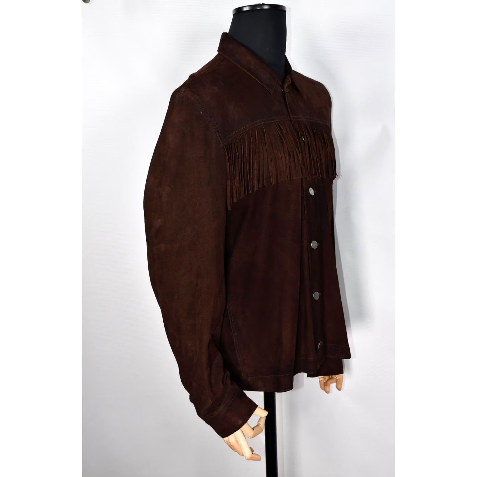 Nudie Jeans Nudie Jeans Ronny Leather Western Men's Shirt Jacket XL Brown Vintage? No Size US XL / EU 56 / 4 - 5 Thumbnail