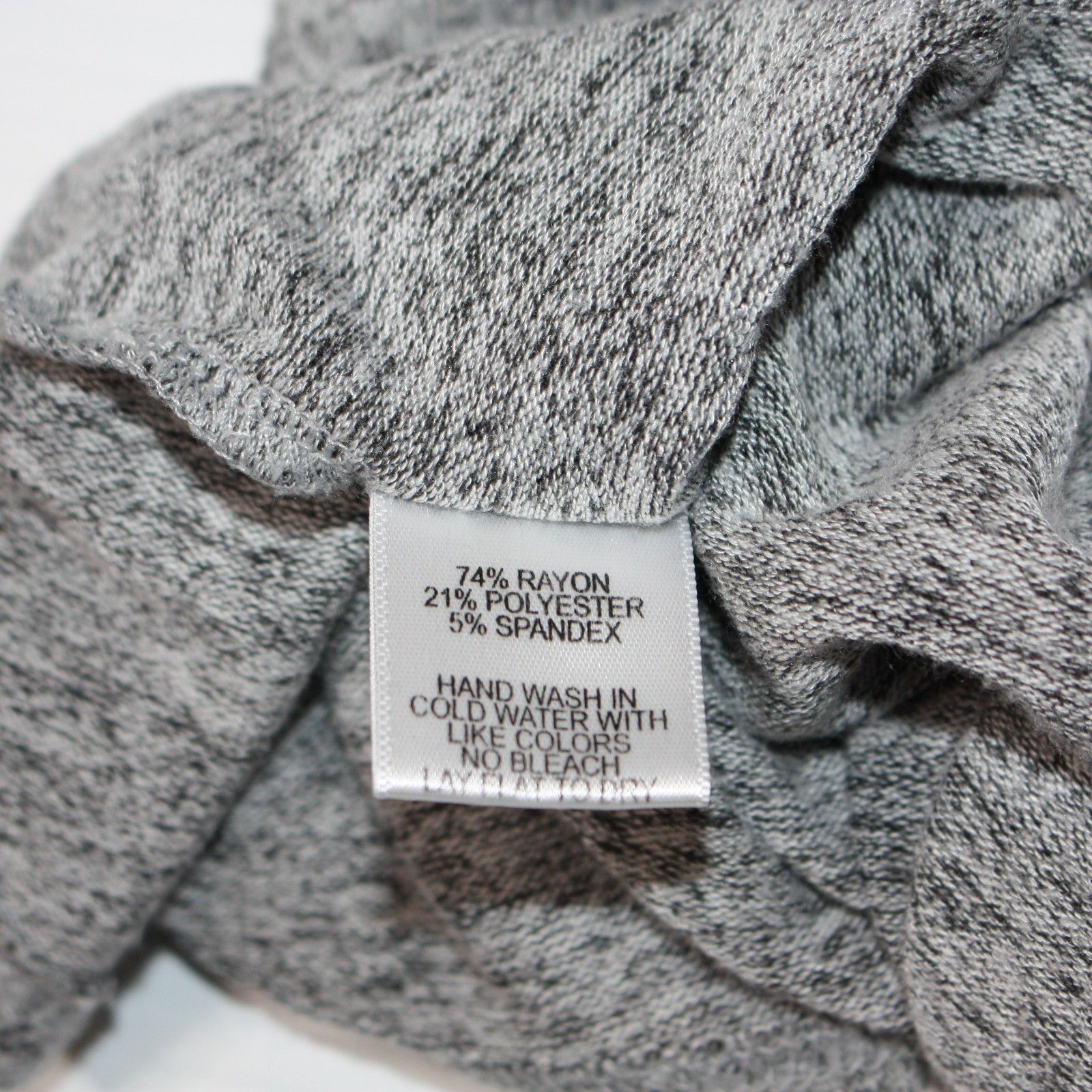 Other Gibson Cozy Twist Front Pullover Sweater in Gray Leopard Size M / US 6-8 / IT 42-44 - 7 Thumbnail