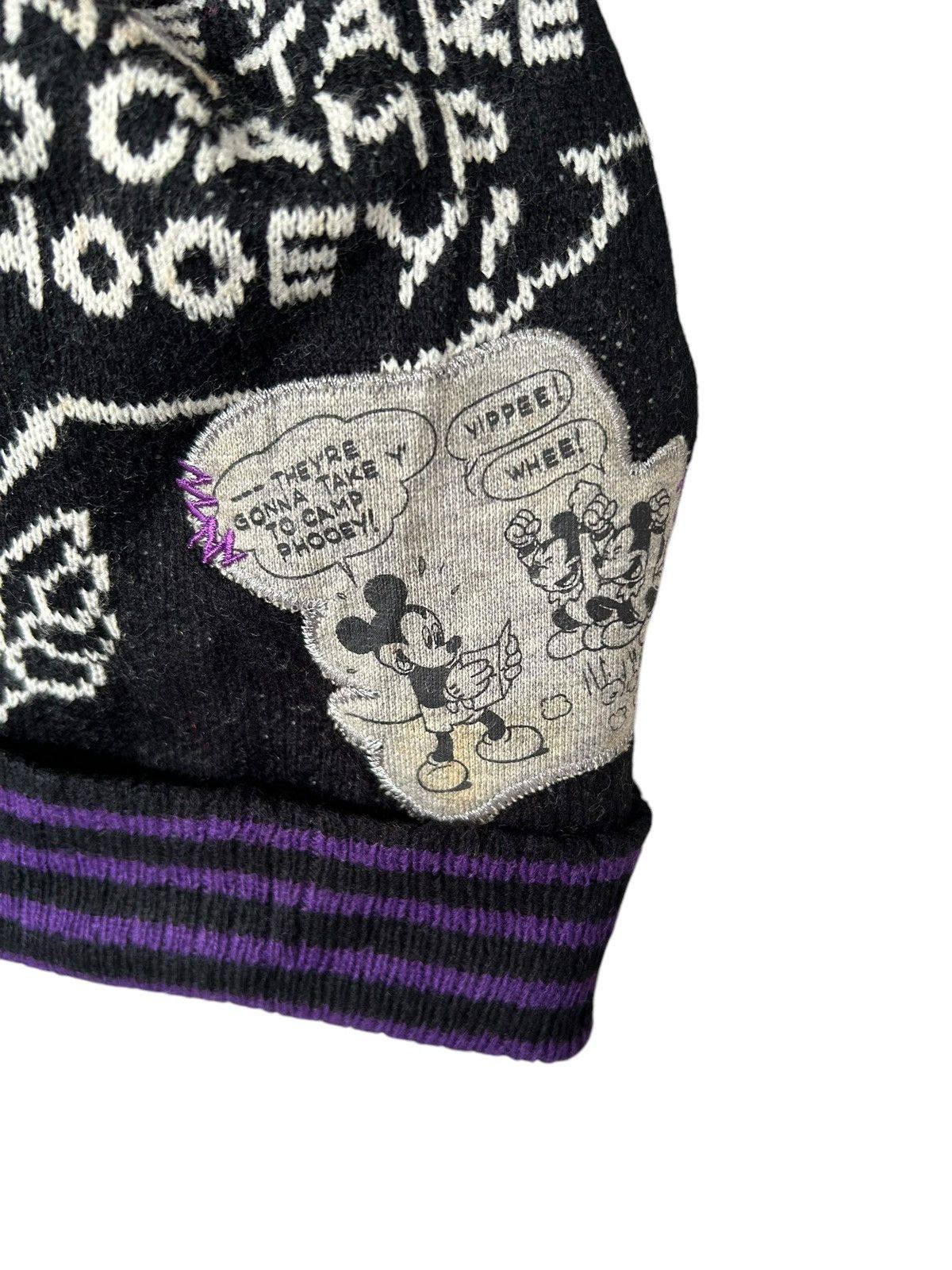 Kapital Vintage Mickey Mouse Distressed Beanie Hats Size ONE SIZE - 4 Thumbnail