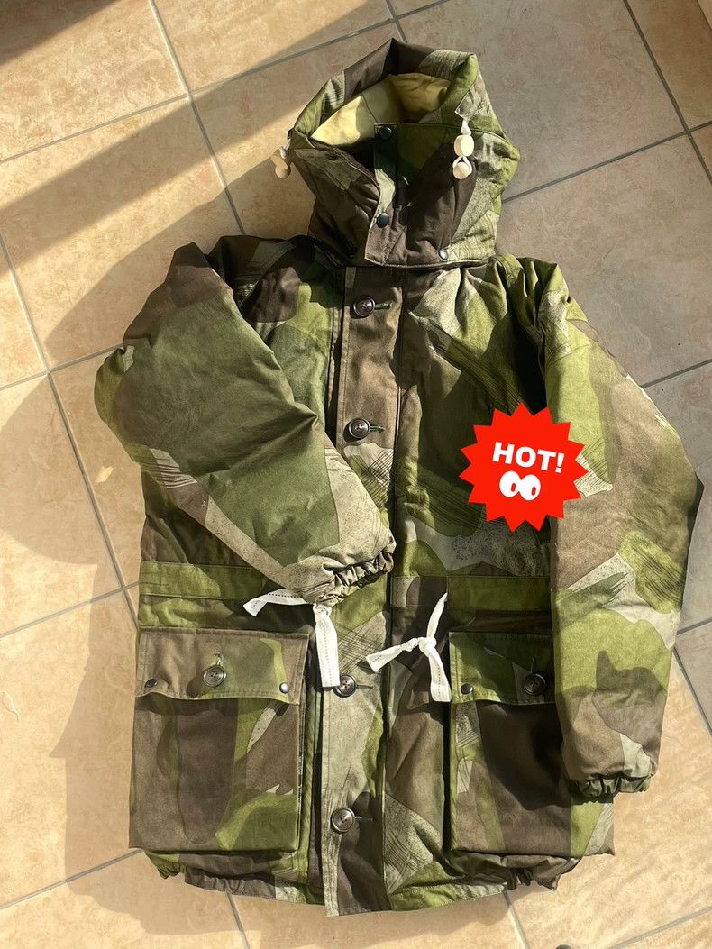 Nigel Cabourn Nigel Cabourn Camouflage Down Jacket Size US XL / EU 56 / 4 - 1 Thumbnail
