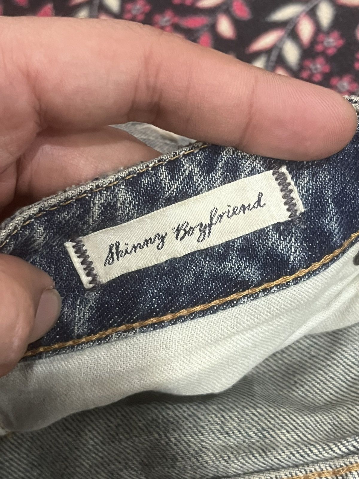 RRL Ralph Lauren Vintage Ralph Lauren Denim Destroyed Skinny Boyfriend Jeans Size 27" / US 4 / IT 40 - 18 Thumbnail