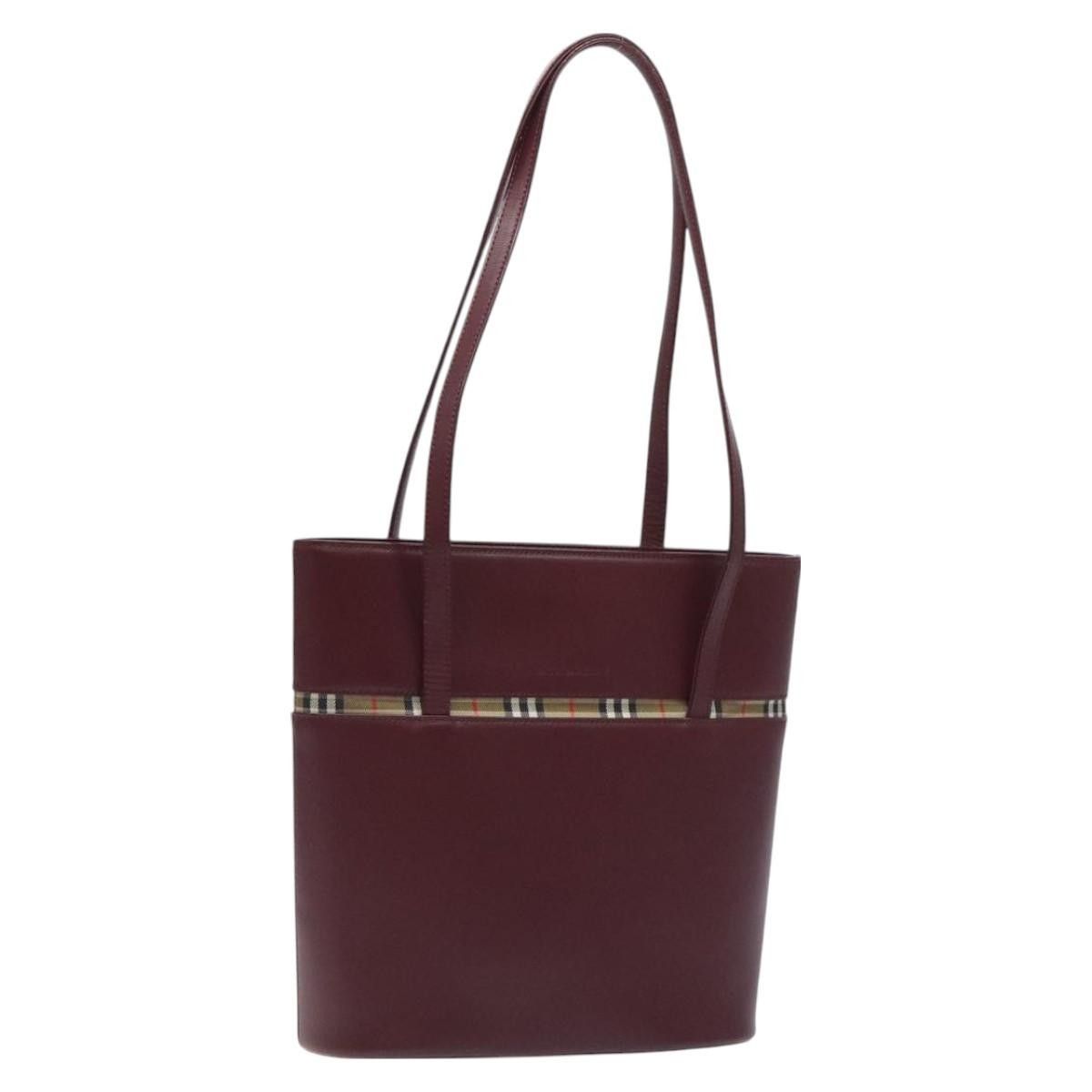 Burberry Burberry Nova Check Tote Leather Size ONE SIZE - 1 Thumbnail