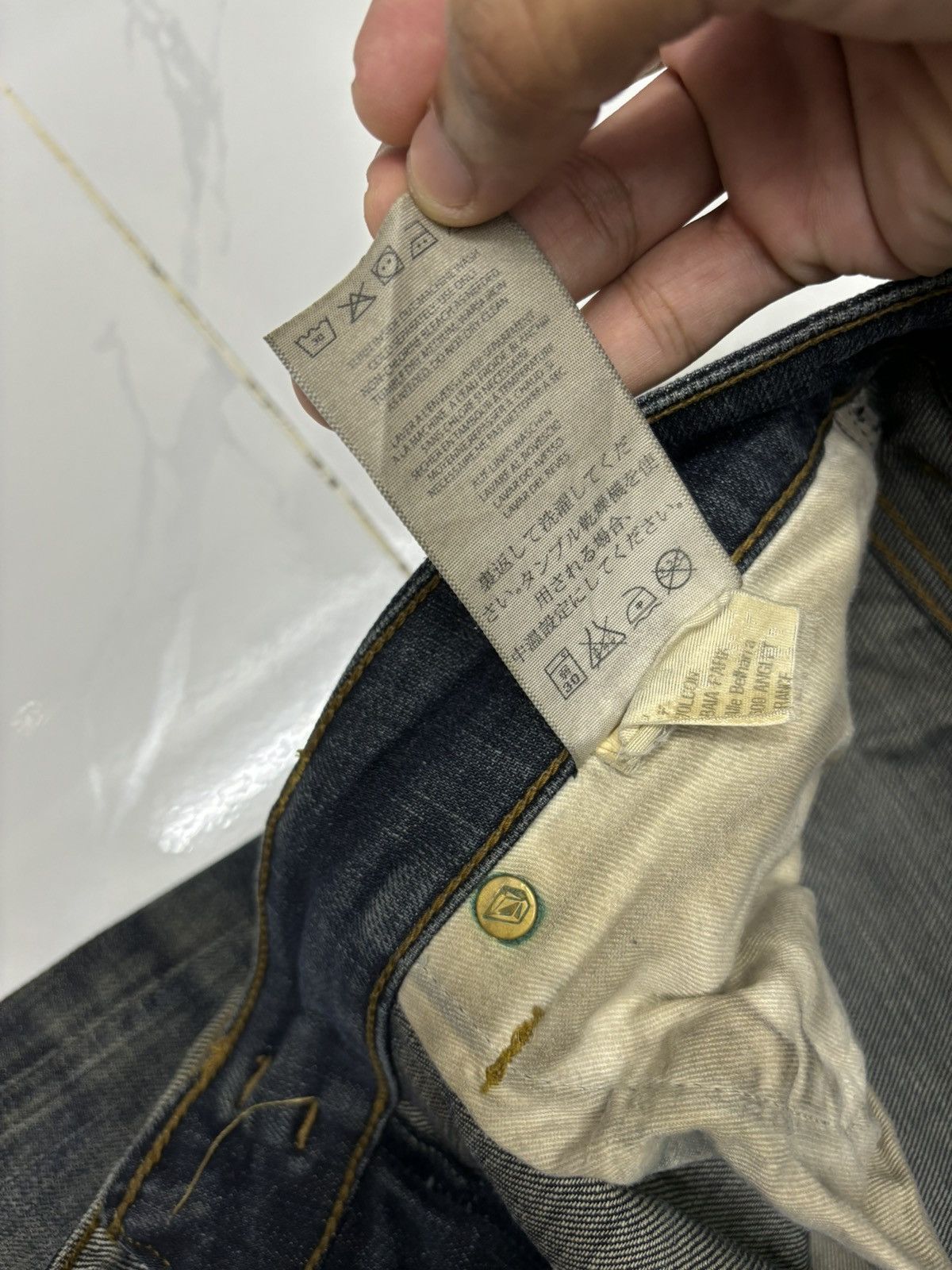 Affliction × Vintage × Volcom 🔥VINTAGE VOLCOM MODERN TAPERER DISTRESS DENIM JEANS Size US 28 / EU 44 - 10 Thumbnail