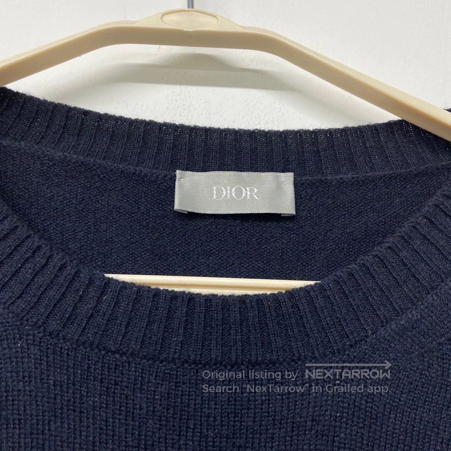 Dior navy blue cd cashmere sweater by dior. Size US L / EU 52-54 / 3 - 5 Thumbnail