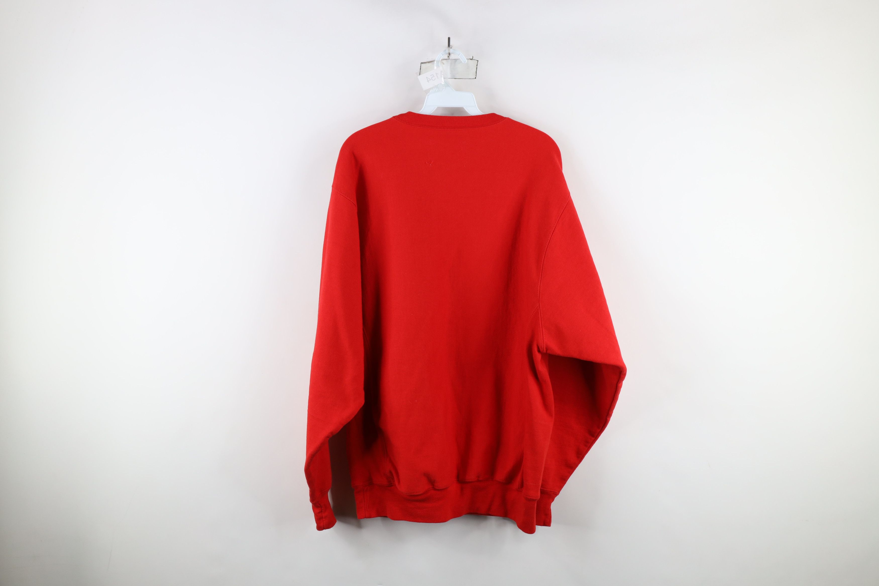 Vintage Vintage 90s Ohio State University Crewneck Sweatshirt Red Size US L / EU 52-54 / 3 - 11 Thumbnail