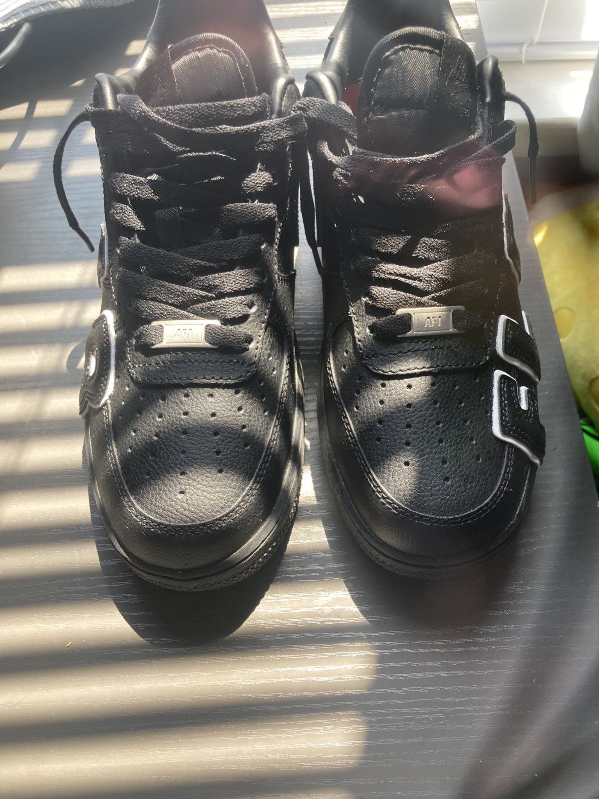 Nike Black airforce 1 nike flea Size US 9 / EU 42 - 5 Thumbnail