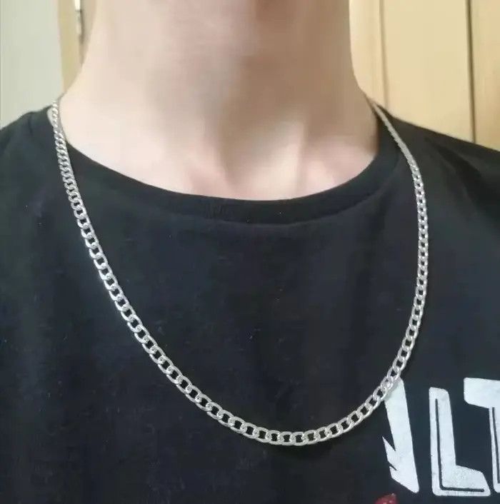 Jewelry 5MM Cuban Chain Necklace Size ONE SIZE - 2 Thumbnail