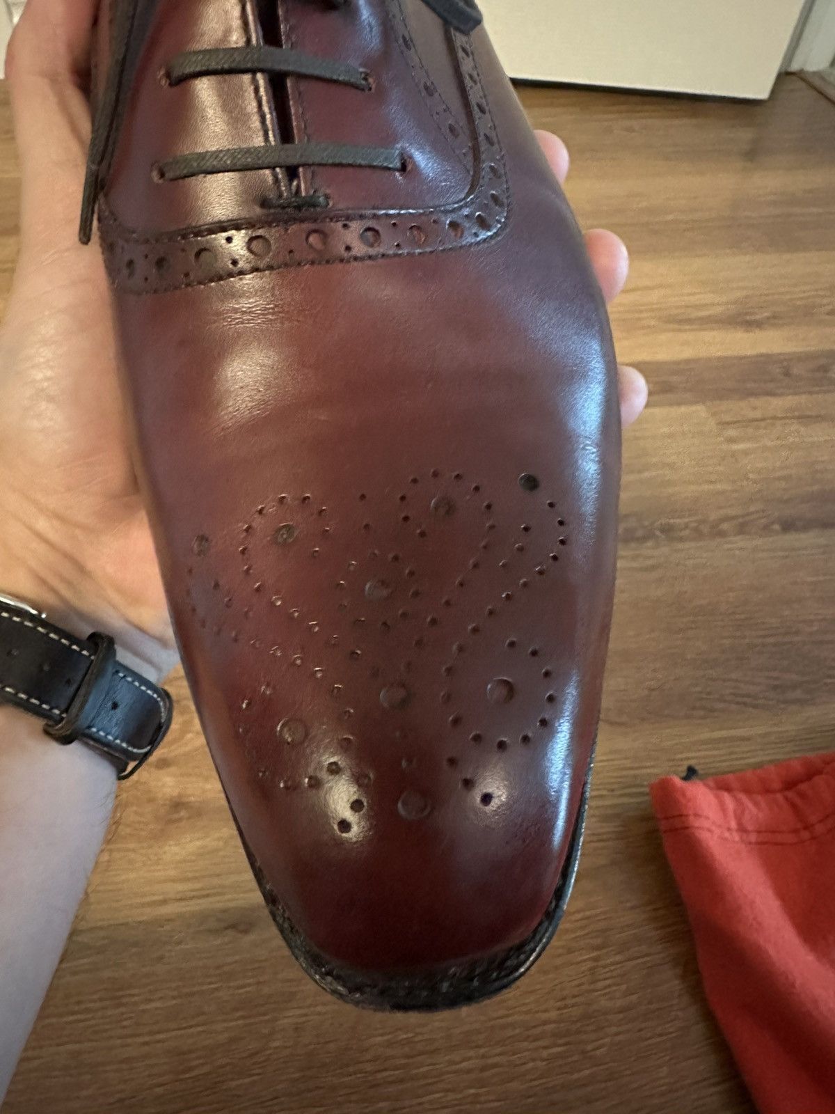 J.FitzPatrick Wallingford II Half Brogue Burgundy Calf Size US 9 / EU 42 - 15 Thumbnail