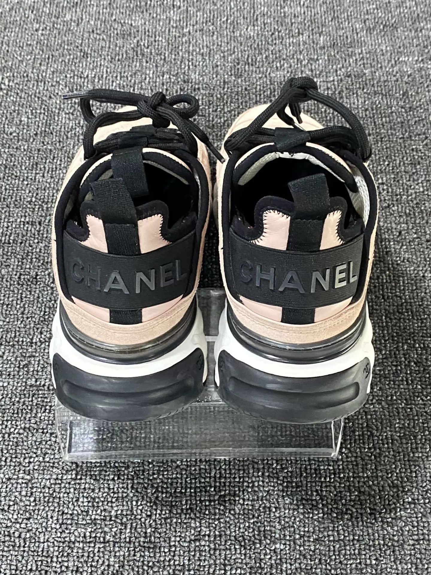 Chanel Chanel 98 new nude pink metal logo sneakers 37 Size US 6.5 / IT 36.5 - 5 Thumbnail