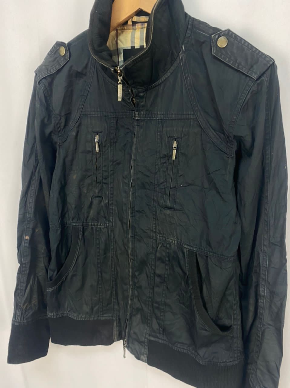 Burberry Burberry black label distressed zipper jacket Size US XS / EU 42 / 0 - 3 Thumbnail
