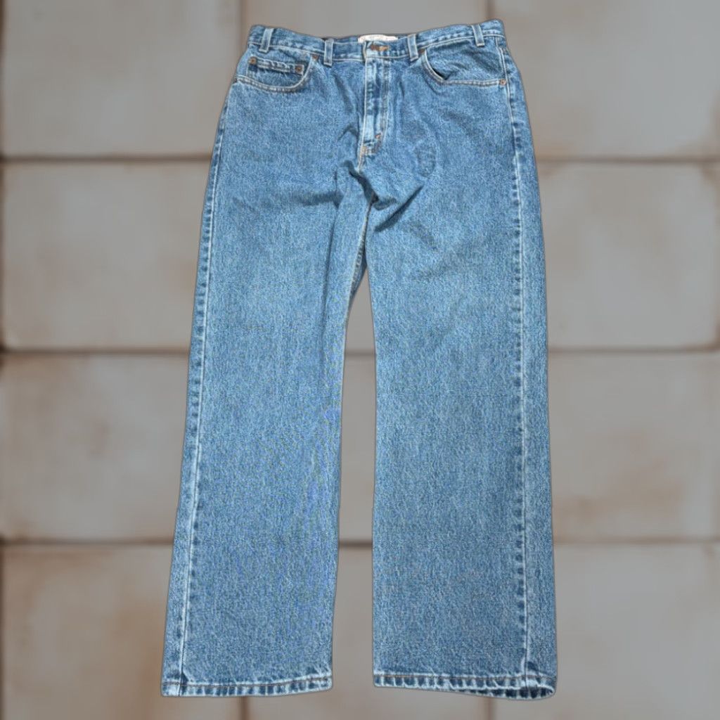 Levi's VINTAGE Levi's Signature Jeans Men 36x30 Blue Medium Wash Regular Fit Denim Y2K Jeans Mens Blue Signature Logo 5-Pocket Rise High 12.5in—Inseam 30in Size US 36 / EU 52 - 1 Thumbnail