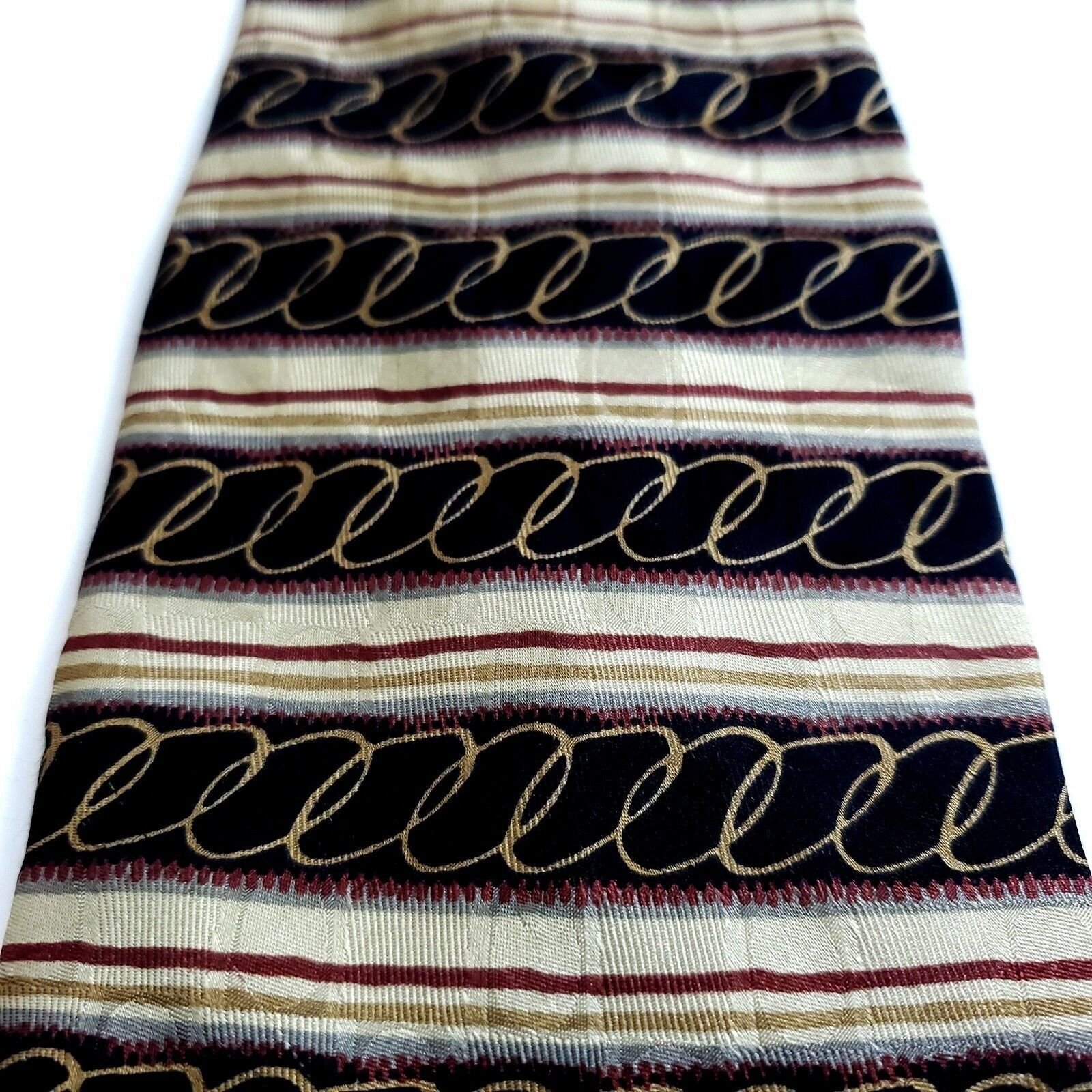 Robert Talbott Robert Talbott Studio Brown Tan Abstract Print Wide Silk Tie Size ONE SIZE - 2 Thumbnail